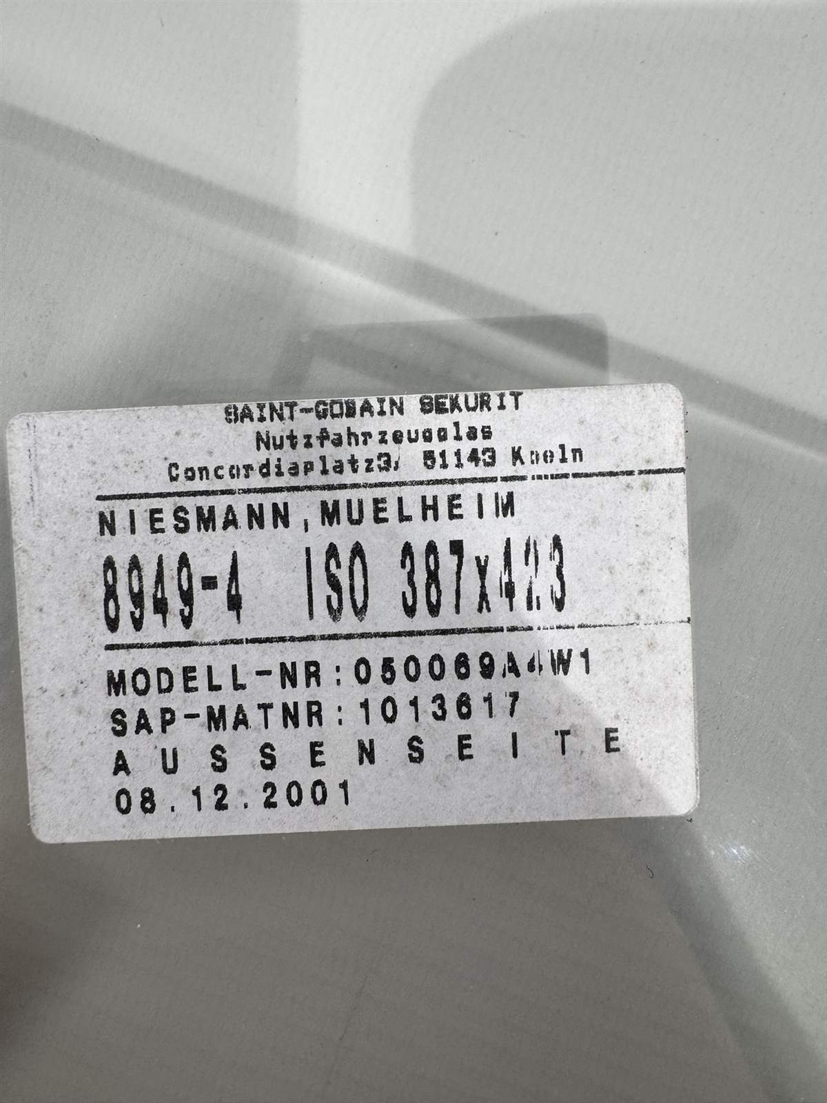 Niesmann+Bischoff Fensterscheibe 387x423mm – Bild 4