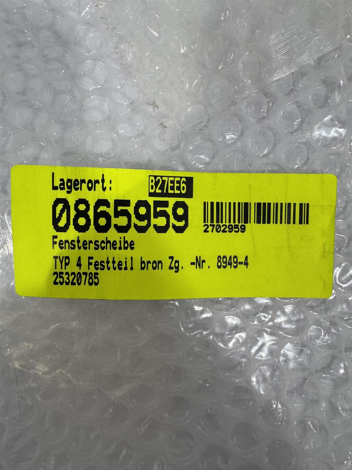 Niesmann+Bischoff Fensterscheibe 387x423mm – Bild 7